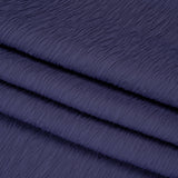 Textured Stretch Polyester Jacquard Knit by Mara Hoffman - Blue Violet Wavy Lines - Designer Deadstock