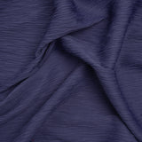 Textured Stretch Polyester Jacquard Knit by Mara Hoffman - Blue Violet Wavy Lines - Designer Deadstock
