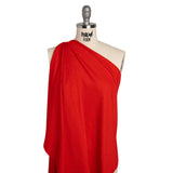 Stretch Polyester Jacquard Knit by Mara Hoffman - Red Orange Squiggles - Designer Deadstock