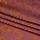 Skulls Jacquard Lining - Orange and Lavender Bi-Color - Thalia Collection