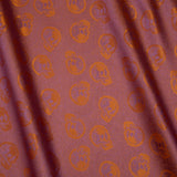 Skulls Jacquard Lining - Orange and Lavender Bi-Color - Thalia Collection