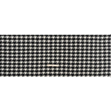 Acrylic Boucle Tweed - Black and Cream Houndstooth - Deadstock