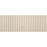 Medium Weight Linen Woven - Natural Beige and Cream Awning Stripes