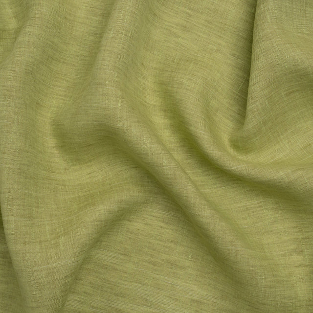 Two-Tone Lightweight Linen Woven - White and Lime Green