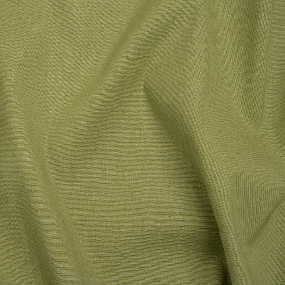 Stretch Linen Woven - Green Apple - Asturias Collection