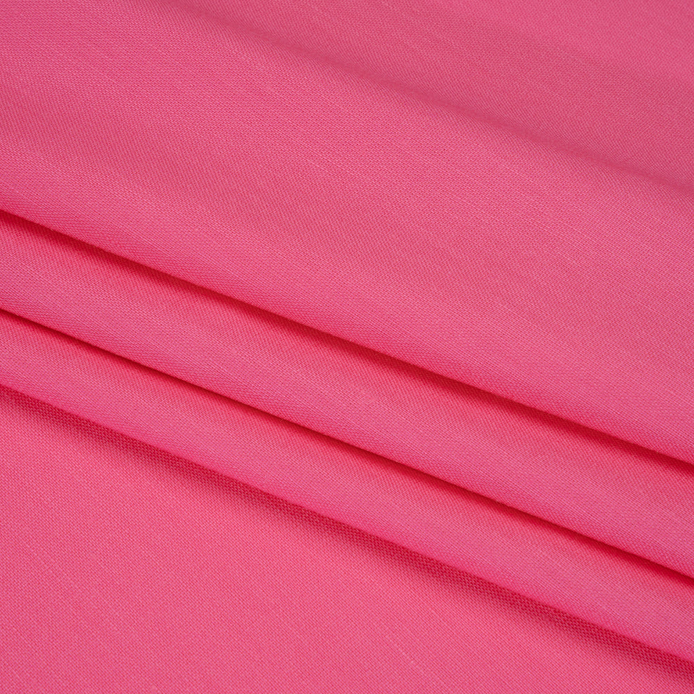 Stretch Linen Woven - Peony Pink - Asturias Collection