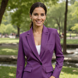 Stretch Linen Woven - Magenta Purple - Asturias Collection