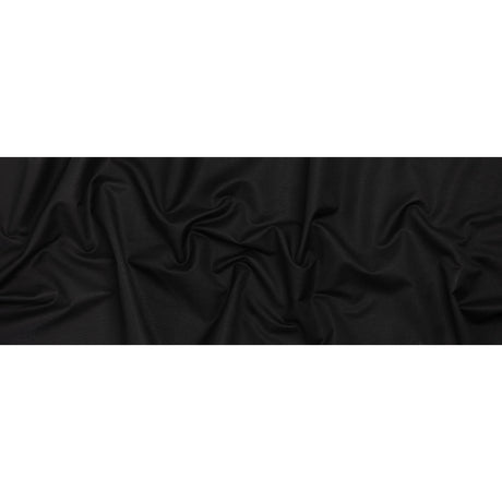 Medium Weight Linen and Cotton Woven - Black