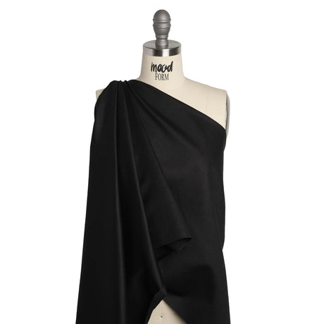 Medium Weight Linen and Cotton Woven - Black