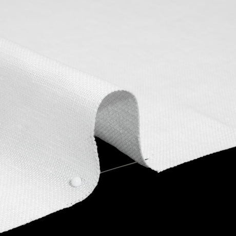 Heavyweight Basketweave Linen Woven - Off-White