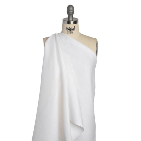 Heavyweight Basketweave Linen Woven - Off-White