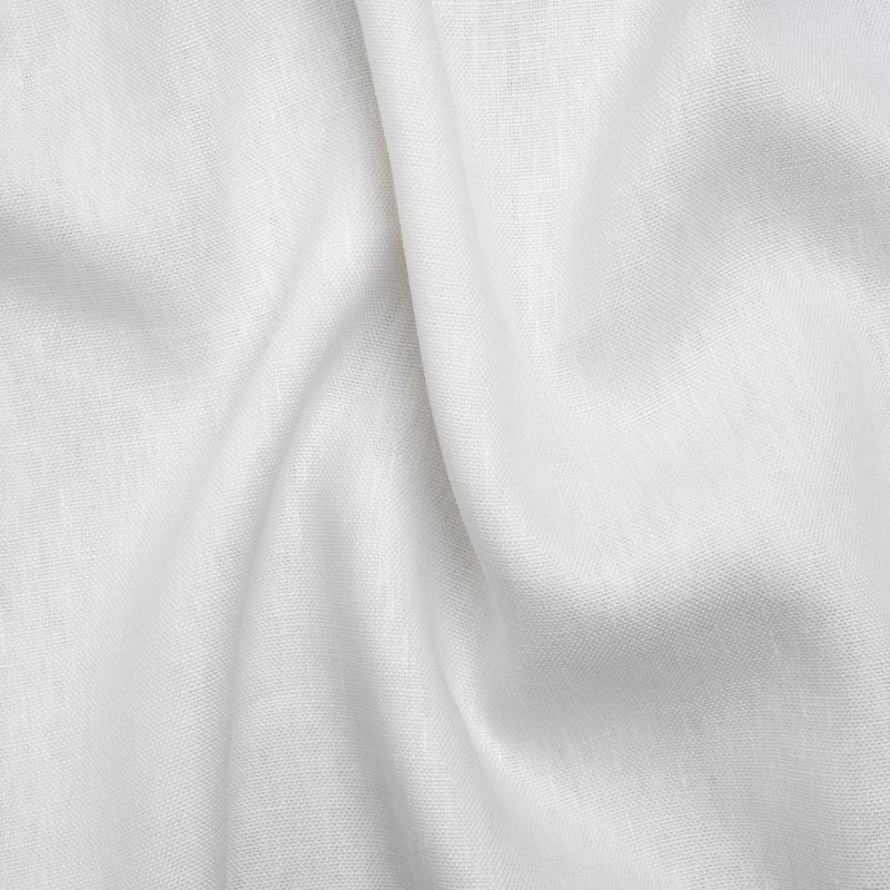 Heavyweight Basketweave Linen Woven - Off-White