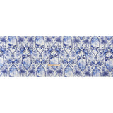 Lightweight Linen Woven - Blue and White Palms in Paradise