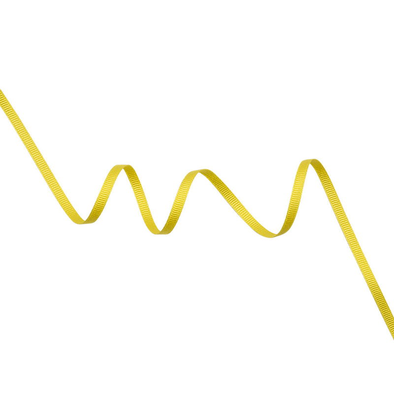 Grosgrain Ribbon - 5mm - Sunshine Yellow