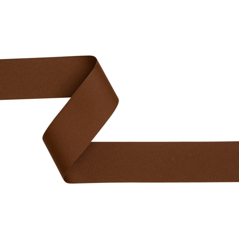 Grosgrain Ribbon - 40mm - Aztec Brown