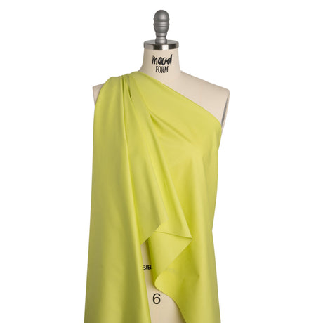 Stretch Cotton Poplin - Spring Green - Designer Deadstock
