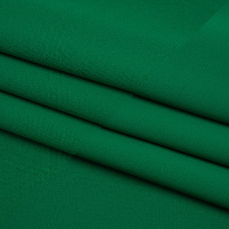 Stretch Polyester Crepe Double Knit - Grass Green - Designer Deadstock