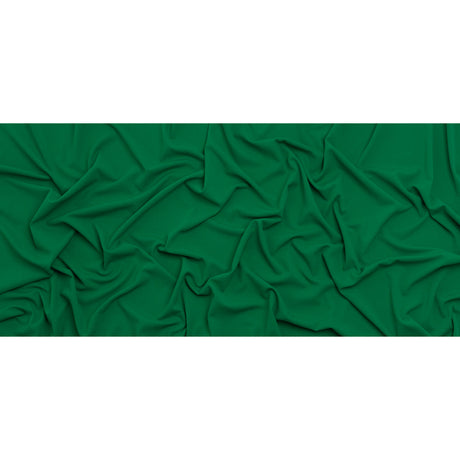 Stretch Polyester Crepe Double Knit - Grass Green - Designer Deadstock
