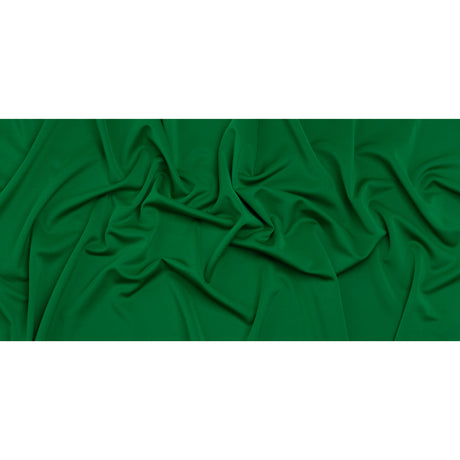 Stretch Polyester Scuba Knit - Grass Green - Designer Deadstock
