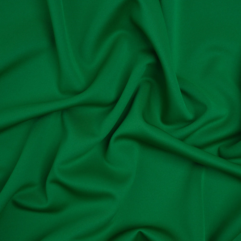 Stretch Polyester Scuba Knit - Grass Green - Designer Deadstock