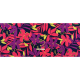 Stretch Polyester Tricot - Hot Pink, Purple and Navy Floral - Designer Deadstock