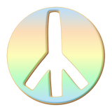 Peace Sign Cookie Cutter 4 in B1722, 2 Pieces