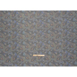 Polyester and Viscose Organza - Blue and Green Peacocks on Black
