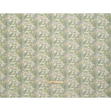 Polyester and Viscose Organza - White and Green Palm Trees