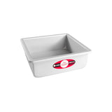 Fat Daddio's Anodized Aluminum Square Cheesecake Pan with Loose Bottom, 3" Deep, 8 Inch x 8 Inch