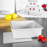 Fat Daddio's Anodized Aluminum Square Cheesecake Pan with Loose Bottom, 3" Deep, 8 Inch x 8 Inch