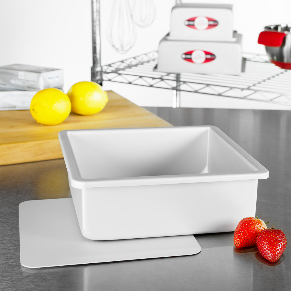 Fat Daddio's Anodized Aluminum Square Cheesecake Pan with Loose Bottom, 3" Deep, 6 Inch x 6 Inch
