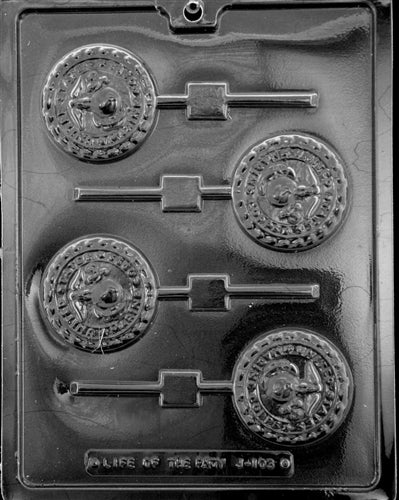 Marine Insignia Lolly Chocolate Mold - LPJ103