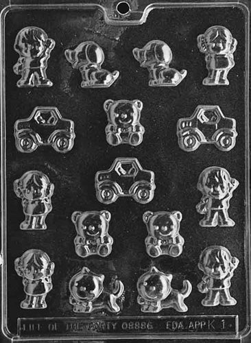 Kids Assortment Chocolate Mold - LPK001
