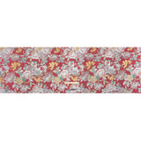 Metallic Luxury Brocade - Pink, Silver and Green Classic Flowers