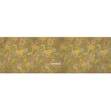 Metallic Luxury Brocade - Wasabi Green, Gold and Pale Pink Classic Flowers