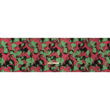 Luxury Polyester Brocade - Black, Hot Pink and Summer Green Abstract Brushstrokes