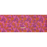 Luxury Polyester Brocade - Orange, Pink and Orchid Purple Abstract Brushstrokes
