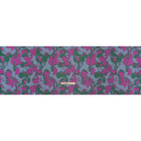 Luxury Polyester Brocade - Fuchsia, Periwinkle and Green Abstract Brushstrokes