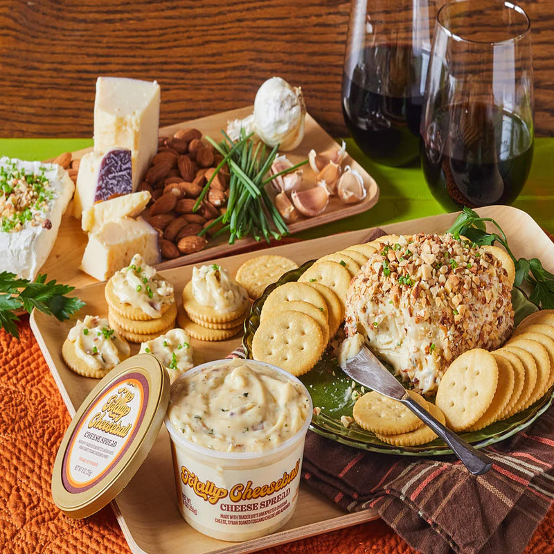 Gourmet Cheeseball Cheese Spread Creamy Cheddar Almond Dip
