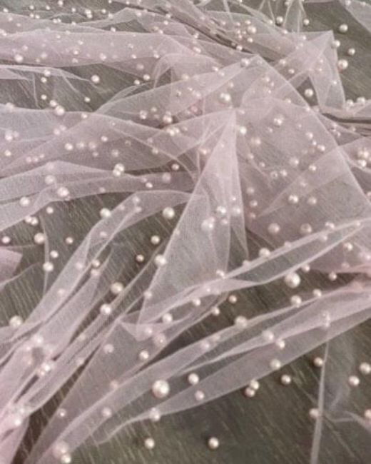 Pearl Tulle Baby Pink