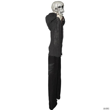 RADYAN Animated Hanging Skull Man with Light-Up Eyes and Sound Effects shown in a clear product image