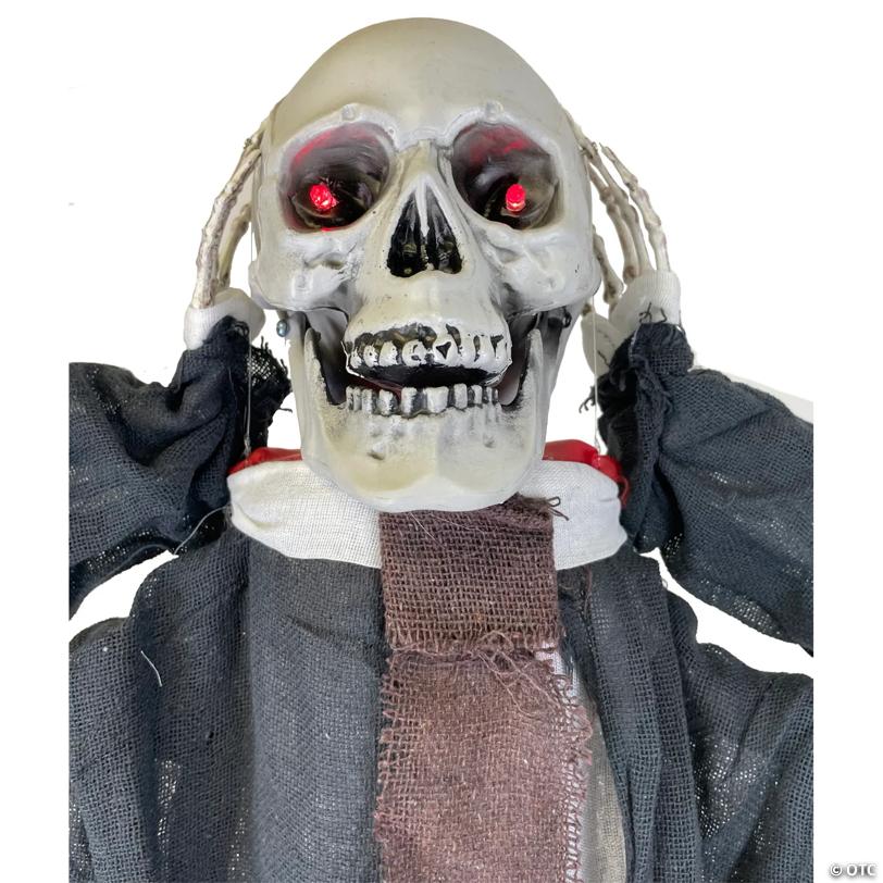 43" Hanging Skull Man Animated