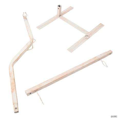 RADYAN Metal Stand for Pose-N-Stay Skeleton Halloween Display Accessory shown in a clear product image