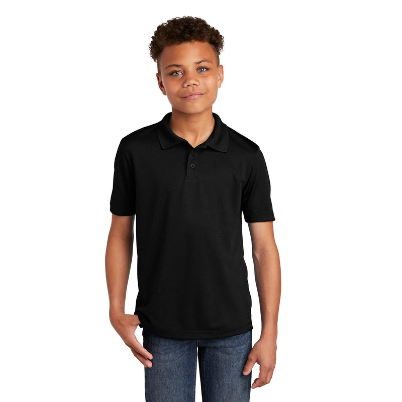 Sport-Tek® Youth Posi Charge Racer Mesh Collared Neck Half Sleeve Polo