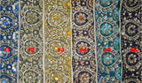 Embroidered Jacquard Trim with Sequins