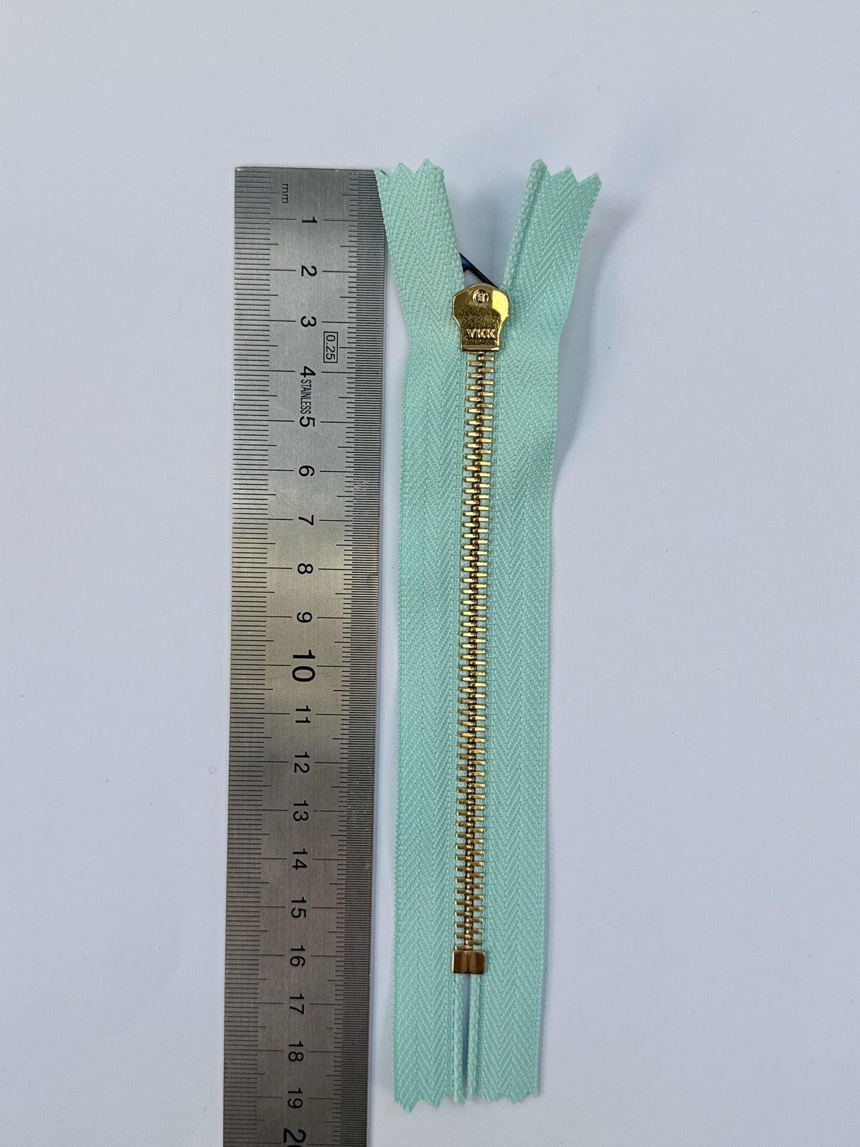 Metal Sewing Notions in Golden Green