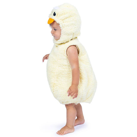 Baby duck costume bubble outfit with matching hat for Halloween dress-up