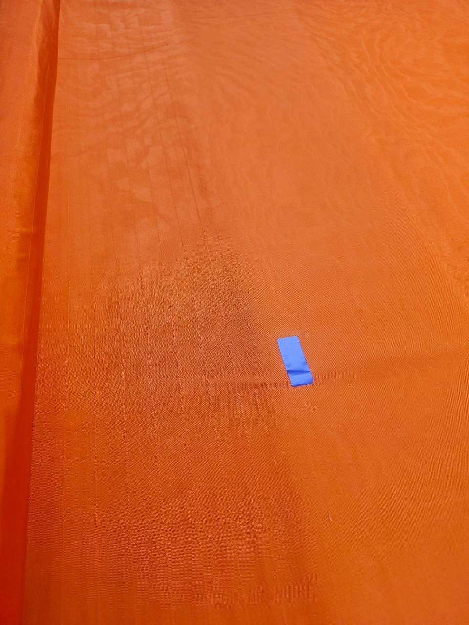 Orange Moiré Knitted Viscose Stretch Fabric