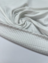 Polyamide Elastane Ribbed Knit White Gray