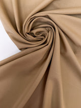 Beige Polyester Viscose Blend Twill